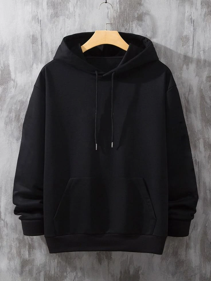 Black hoodie from the best online clothing store in kochi.